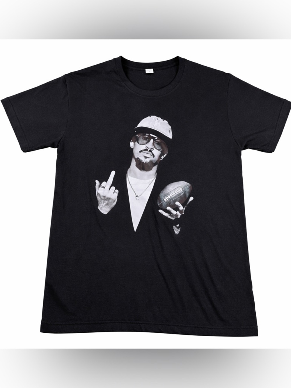 Bad Bunny Benito Bowl Graphic Tee Super Bowl Parody Shirt Black Size M